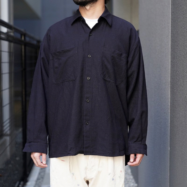 Ets.MATERIAUX Wool Cotton Plannel Shirts