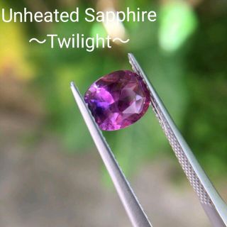 非加熱 1.77ct 〜Twilight〜 パープリッシュピンクサファイア(ネックレス)