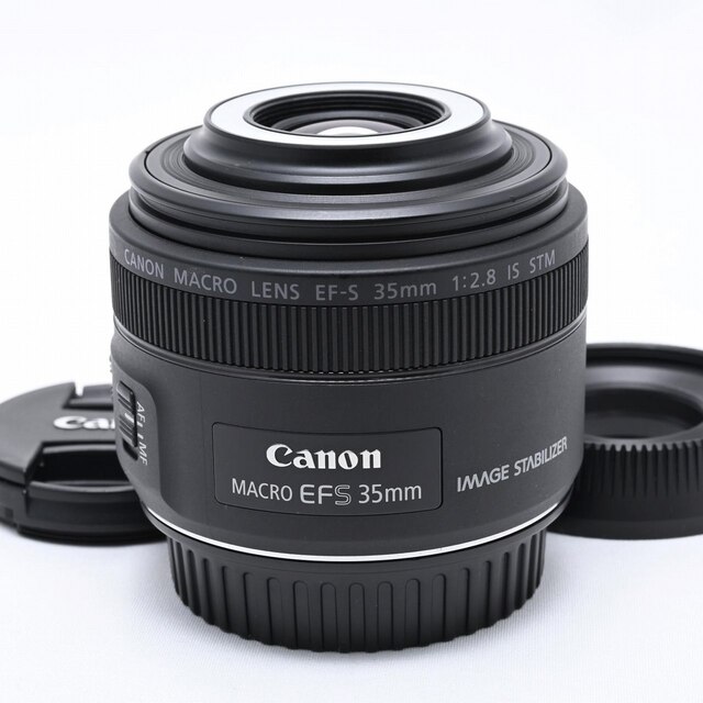 競売 F2.8 EF-S35mm CANON - Canon マクロ STM IS レンズ(単焦点