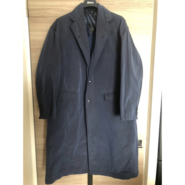 チェスターコートNYUZELESS LONG BIG CHESTER COAT ネイビー 2