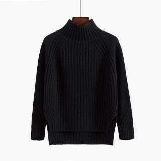 レディース ニット ブラック 黒 冬服 シンプル GU UNIQLO 好きな方(ニット/セーター)