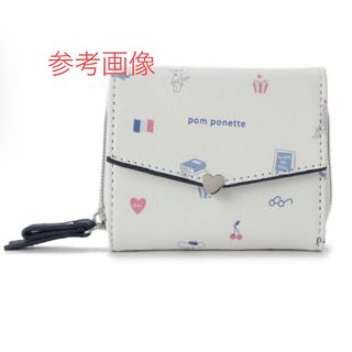 pom ponette - 【新品】ポンポネットジュニア　ミントちゃんパリ柄財布