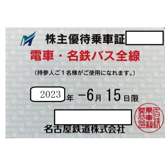 名鉄　定期　名古屋鉄道　株主優待