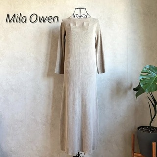 Mila Owen - 【美品】ミラオーウェン　ロングニットワンピース