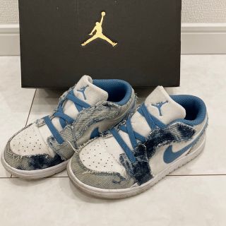 ジョーダン(Jordan Brand（NIKE）)のジョーダン 1 LOWデニム 16cm(スニーカー)