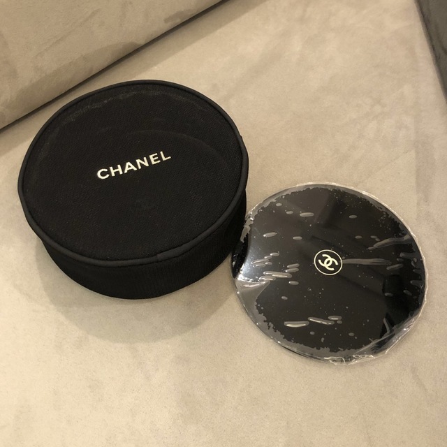 CHANEL - CHANEL シャネル メッシュポーチ ノベルティ ミラーの通販 by