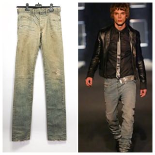 ディオールオム(DIOR HOMME)の04ss ディオールオム　泥wax加工　アイスブルーデニムパンツ28 Dior(デニム/ジーンズ)