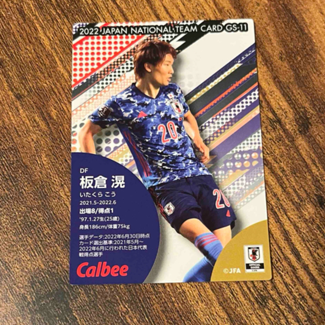 カルビー(カルビー)のサッカー日本代表チームチップス2022 板倉滉 エンタメ/ホビーのタレントグッズ(スポーツ選手)の商品写真