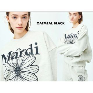 マルディメクルディ  スウェット OATMEAL BLACK