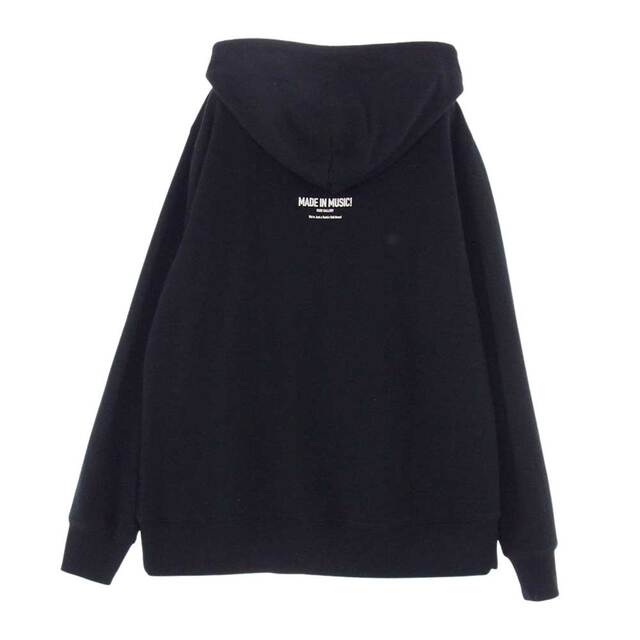 RUDE GALLERY(ルードギャラリー)のRUDE GALLERY ルードギャラリー パーカー 22SS RG0075 MADE IN MUSIC HOODIE メイドミュージック プルオーバ― パーカー ブラック系 S【中古】 メンズのトップス(パーカー)の商品写真