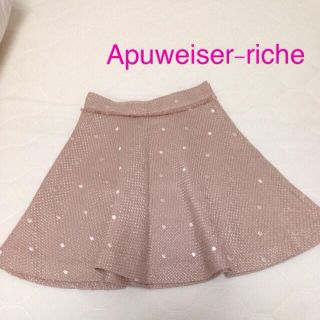 アプワイザーリッシェ(Apuweiser-riche)のアプ💛フレアーSK 美品(ミニスカート)