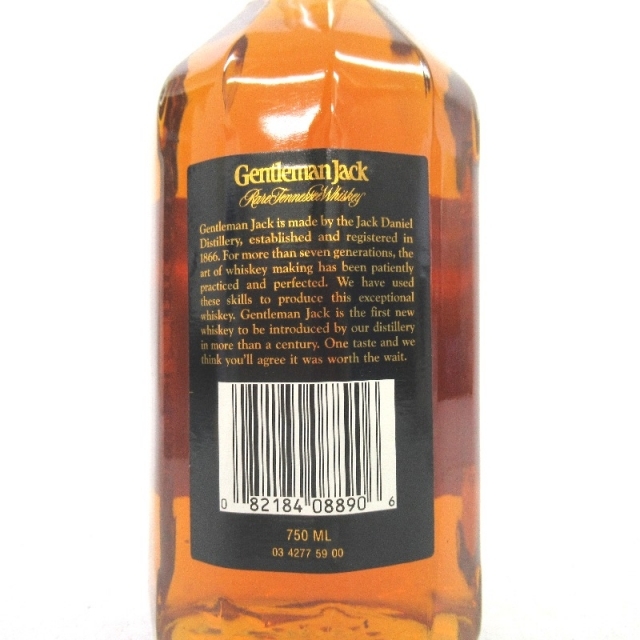 未開封☆GentlemanJack【ジェントルマンジャック】 旧 750ml 箱 未開封☆GentlemanJack【ジェントルマンジャック】 旧 750ml 箱