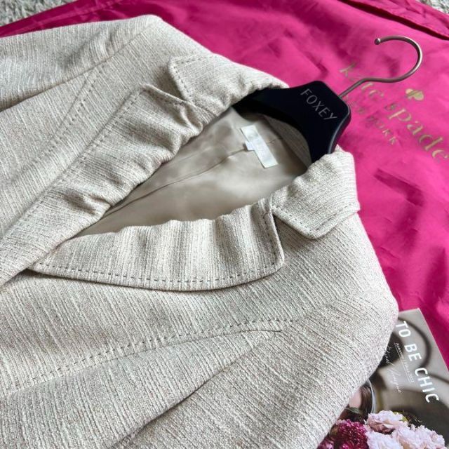 良品】TO BE CHIC セットアップ ジャケット 膝丈スカート 40-