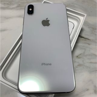 超超美品 iPhone Xs Max Sim フリー ドコモ シルバー 64GB