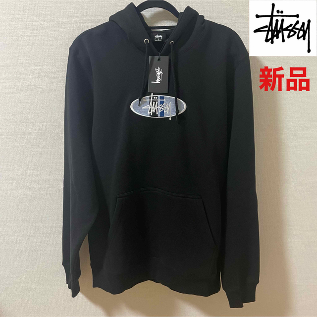 STUSSY - STUSSY センター刺繍ロゴ プルオーバーパーカー 新品の通販