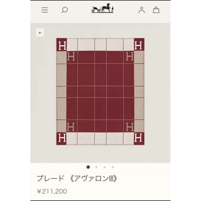 休日限定 Hermes - エルメス アヴァロン HERMES Avalonプレード