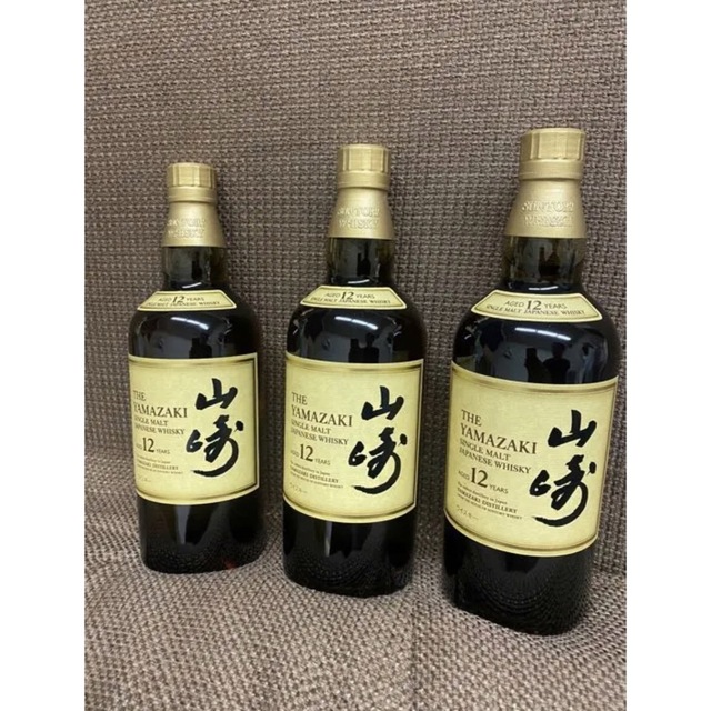 サントリー(サントリー)のみすず様専用サントリー 山崎12年 700ml ３本セット 食品/飲料/酒の酒(ウイスキー)の商品写真