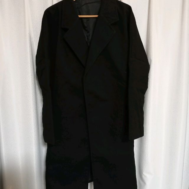 チェスターコート ロングコート XL メンズ オーバーサイズ モード系 コート メンズのジャケット/アウター(チェスターコート)の商品写真