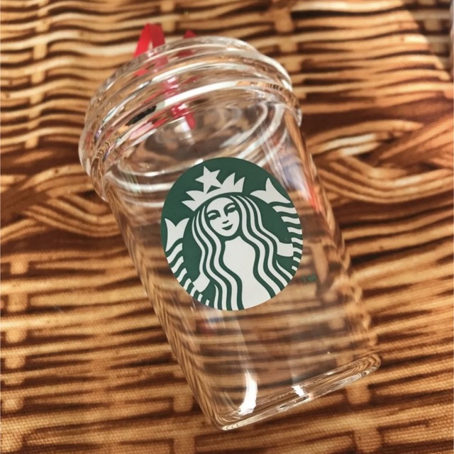 Starbucks Coffee(スターバックスコーヒー)の【新品未使用】 Starbucks クリスマスツリー オーナメント 2個セット インテリア/住まい/日用品のインテリア小物(置物)の商品写真