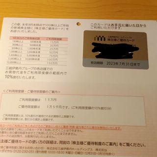 三越伊勢丹　株主優待(その他)