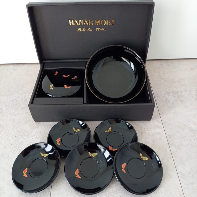 HANAE MORI(ハナエモリ)のハナエモリ　しっきシック　お茶菓子セット インテリア/住まい/日用品のキッチン/食器(食器)の商品写真