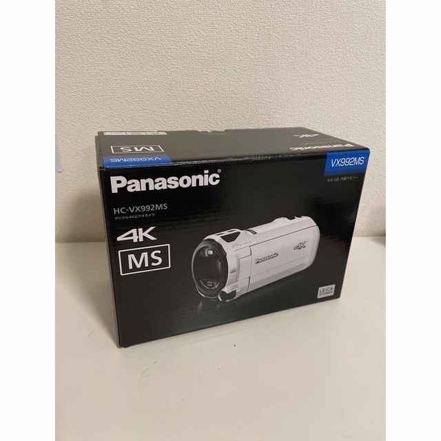 店舗用 Panasonicデジタル4KビデオカメラHC_VX992MS_Wピュアホワイト