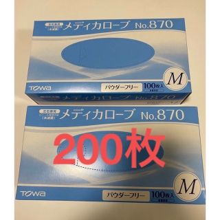 M 200枚  プラスチック手袋　東和コーポレーション メディカローブ(日用品/生活雑貨)