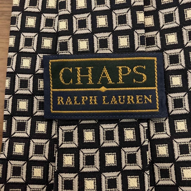 Ralph Lauren(ラルフローレン)のCHAPS RALPH LAUREN シルク ネクタイ ジオメトリック メンズのファッション小物(ネクタイ)の商品写真