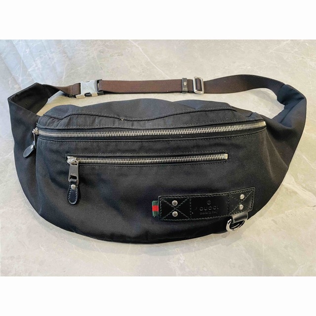 人気沸騰】 Gucci 246409 ボディバッグ ウエストバッグ ナイロン