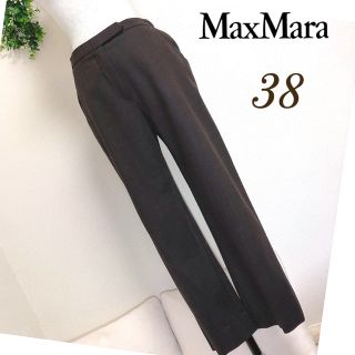 マックスマーラ(Max Mara)のマックスマーラMaxMara（38）ブラウン色ウールパンツ(カジュアルパンツ)