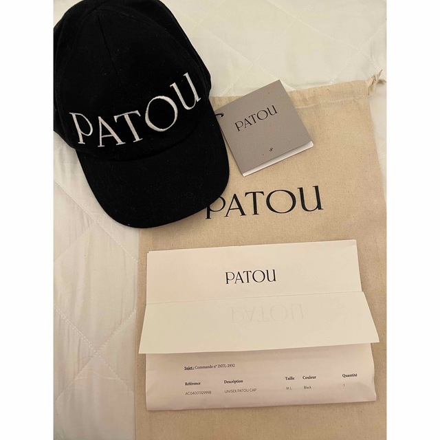 早いもの勝ち patou ロゴ キャップ キャップ ブラック | www.jarussi