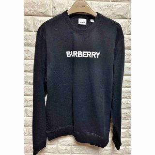 バーバリー(BURBERRY)の定価10万 22AW新作・新品 ロゴプリント コットンスウェットシャツ  L(スウェット)