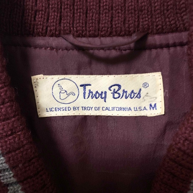 TOROY(トロイ)の80s Troy Bros トロイブロス スタジャン ウール地 ヴィンテージ  メンズのジャケット/アウター(スタジャン)の商品写真