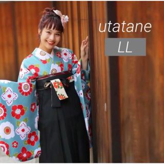 utatane - ✓美品 【着物＆袴セット】二尺袖着物 袴 卒業式 LLサイズの