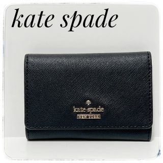 ケイトスペードニューヨーク(kate spade new york)のkate spadeケイトスペード✨キーケース キーリング ブラック ゴールド(キーケース)