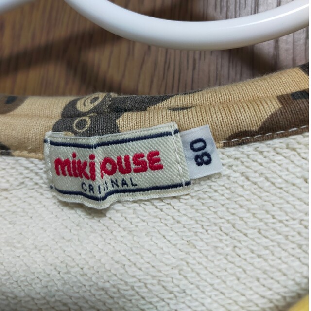 mikihouse(ミキハウス)のMIKIHOUSE　パーカー　80cm キッズ/ベビー/マタニティのベビー服(~85cm)(トレーナー)の商品写真