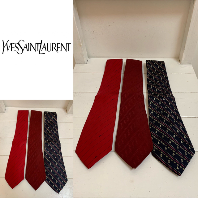 Yves Saint Laurent(イヴサンローラン)のYVES SAINT LAURENT VINTAGE シルクネクタイ 3本セット メンズのファッション小物(ネクタイ)の商品写真