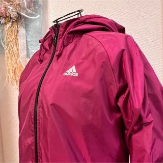 adidas ワンポイントジップアップブルゾン　雨風に強いCLIMAPROOF