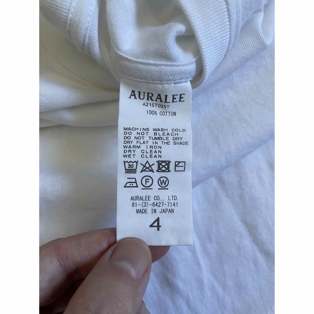 AURALEE(オーラリー)のAURALEE SEAMLESS CREW NECK Tシャツ メンズのトップス(Tシャツ/カットソー(半袖/袖なし))の商品写真
