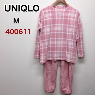 ユニクロ(UNIQLO)のUNIQLO フリースセット　ピンク　M  400611(パジャマ)