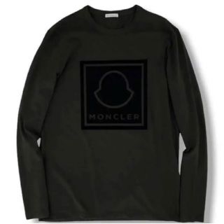 モンクレール(MONCLER)の★希少★ MONCLER ロンT 長袖Tシャツ Ｍ　ブラック モンクレール(Tシャツ/カットソー(七分/長袖))