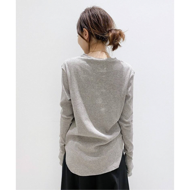 L'Appartement DEUXIEME CLASSE(アパルトモンドゥーズィエムクラス)のL'Appartement Rib L/S T-sh レディースのトップス(カットソー(長袖/七分))の商品写真