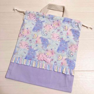 入園・入学　ユニコーン　体操服袋　ハンドメイド(バッグ/レッスンバッグ)