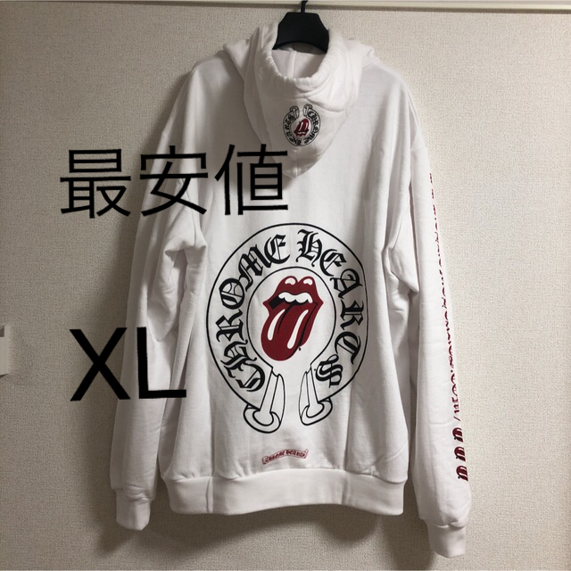 メンズCHROME HEARTS x Rolling Stones HOODIE XL