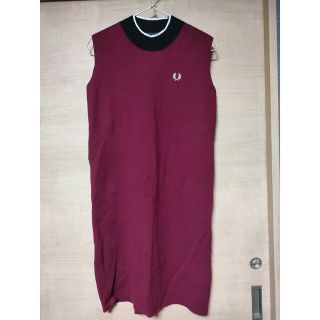 フレッドペリー(FRED PERRY)のフレッドペリーノースリーブニットワンピース(ロングワンピース/マキシワンピース)