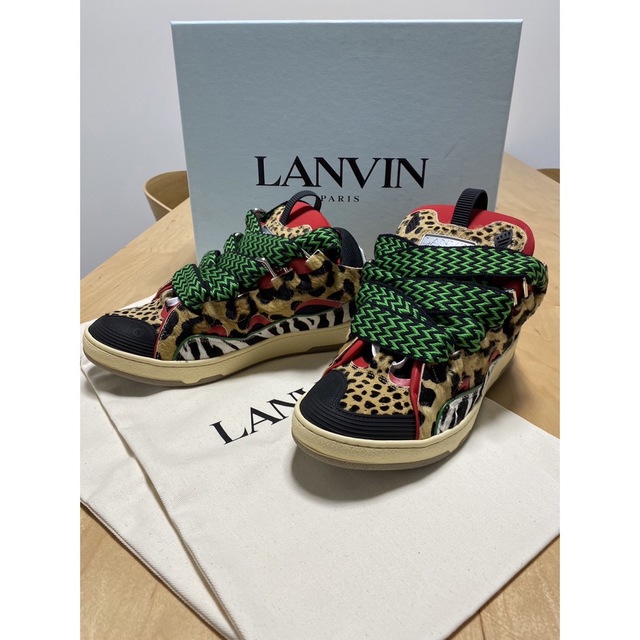 激安価格の LANVIN - 入手困難 Lanvin ランバン CURB Sneakers マルチ
