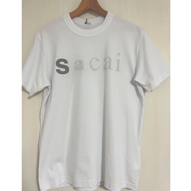 サイズ4 SACAI x FRAGMENT 19SS Tシャツ 白ｘ黒 | www.climathon.pl