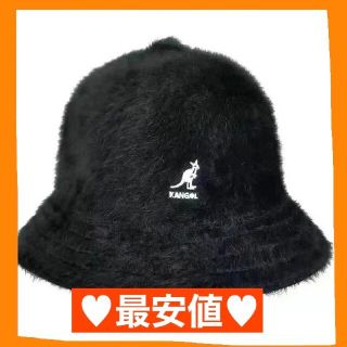 カンゴール(KANGOL)の！カンゴールバケットハット！ファーハット ブラック KANGOL(ハット)