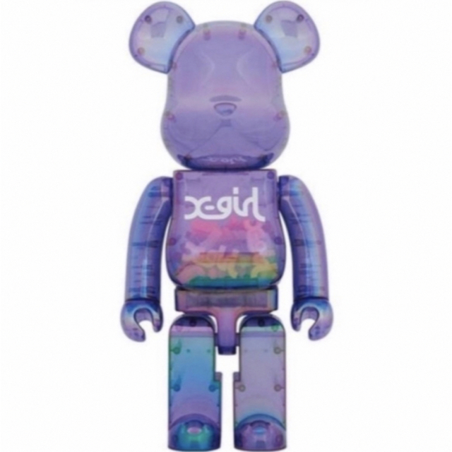 【セール 登場から人気沸騰】 TOY MEDICOM - 1000% PURPLE CLEAR x-girl BE@RBRICK その他