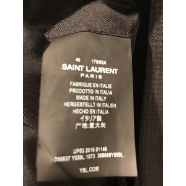 Saint Laurent(サンローラン)のカズ 様専用　サンローラン パリ　エディ期　スーツ　46サイズ メンズのジャケット/アウター(テーラードジャケット)の商品写真